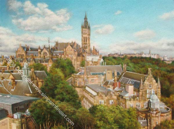 Glasgow University From The Western Infirmary Glasgow University From The Western Infirmary